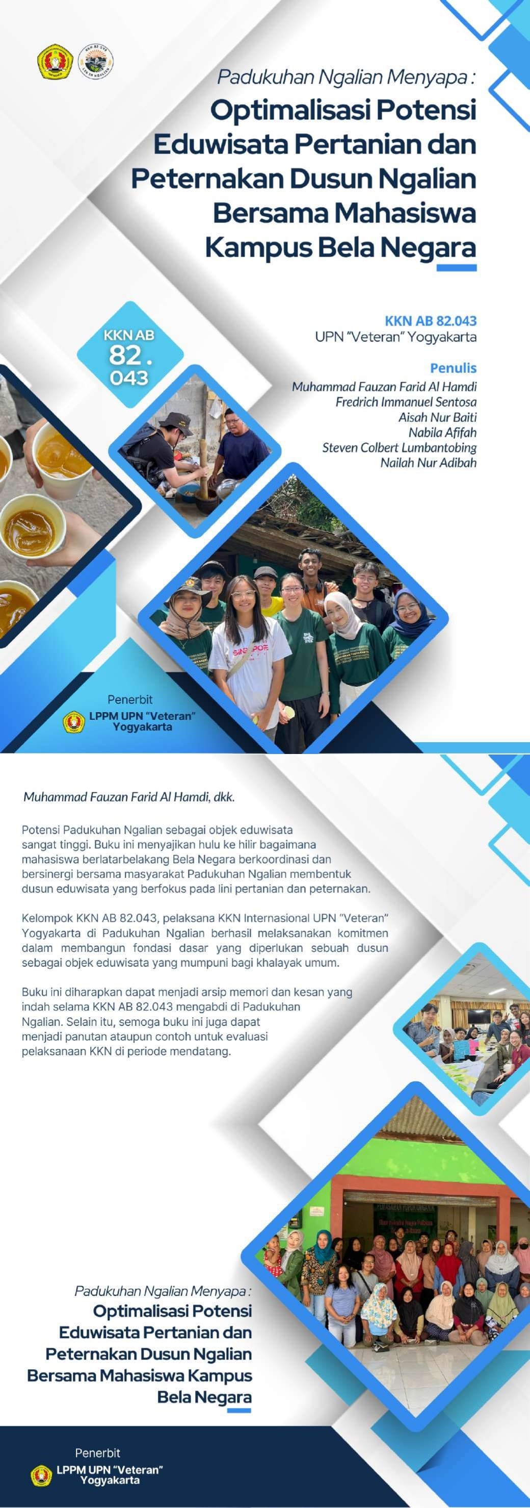 Cover Buku PADUKUHAN NGALIAN MENYAPA: OPTIMALISASI POTENSI EDUWISATA PERTANIAN DAN PETERNAKAN DUSUN NGALIAN BERSAMA MAHASISWA KAMPUS BELA NEGARA